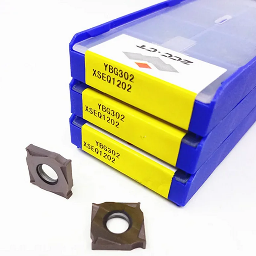 

ХSEQ1202 YBG302 XSEQ1202 XSEQ ZCC.CT CNC carbide inserts Three sided blade milling cutter insert 10pcs/box