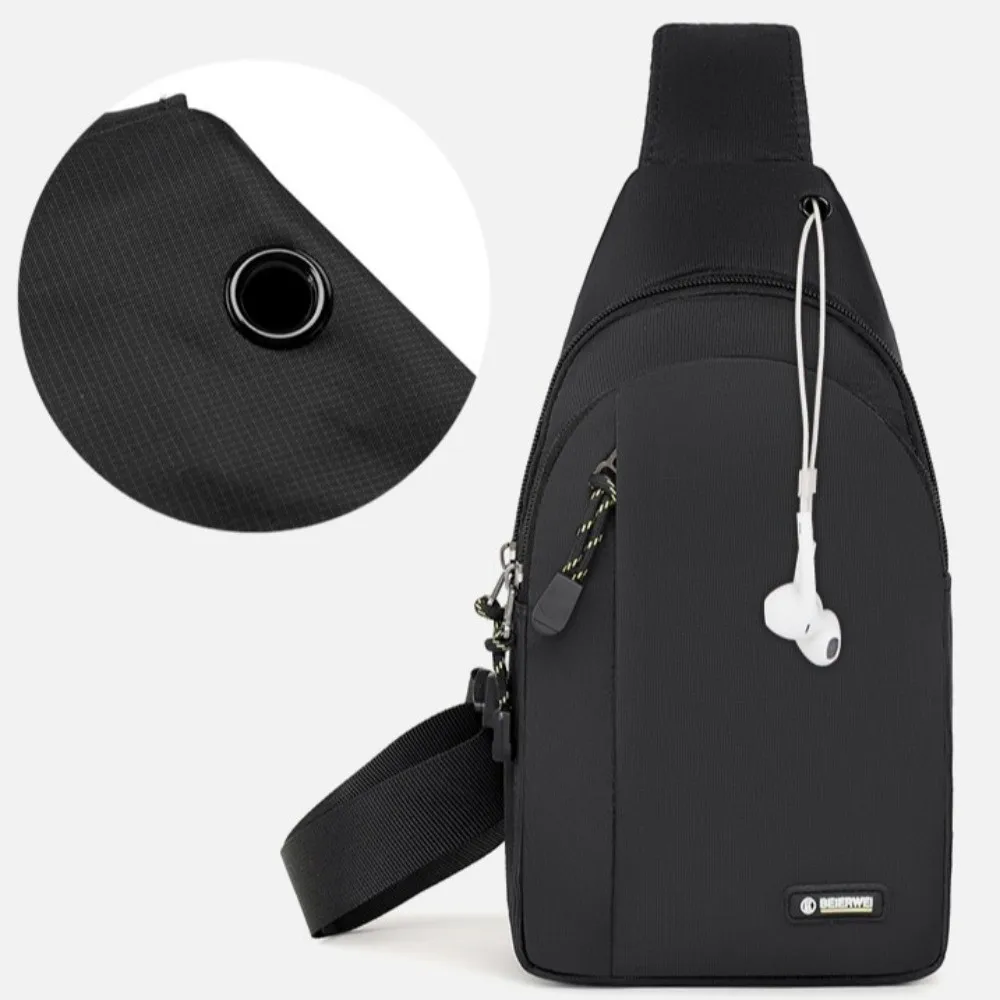 

Водонепроницаемая мужская сумка через плечо, чехол для телефона с разъемом для наушников, сумка для телефона для бега, большая вместительная сумка-мессенджер, мужская нагрудная сумка