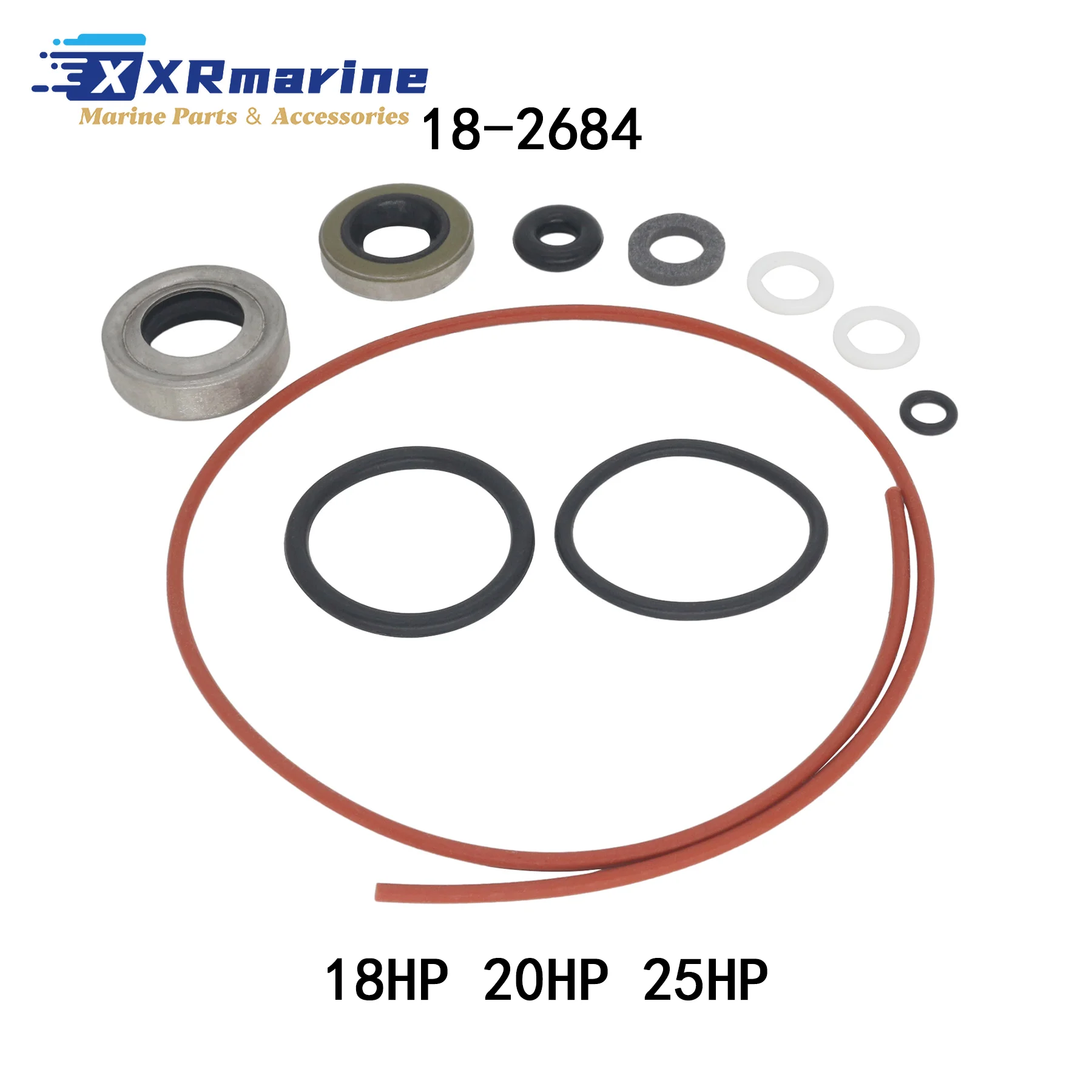 Outboard Lower Unit Seal Kit for Johnson Evinrude 9.9 15 18 20 25 30 35 40 48 50 55 60 65 70 75 HP Engines 396350 5007987 image 4