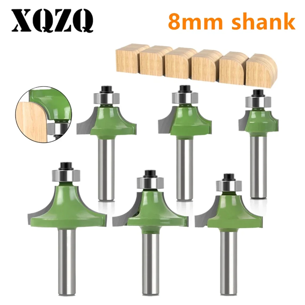 

Wood Router 8mm Shank Straight End Mill Trimmer Cleaning Flush Trim Corner Round Cove Box Bits Tool Milling Cutter New