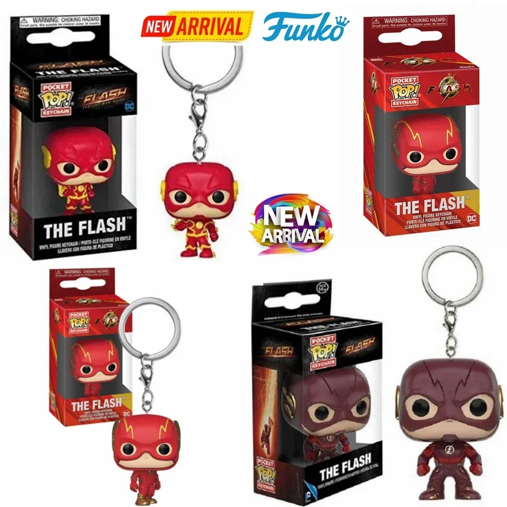 Funko pop chaveiro brinquedo dc comics liga da justiça o flash bolso pop chaveiro pvc figura brinquedos coleção modelo brinquedos para crianças