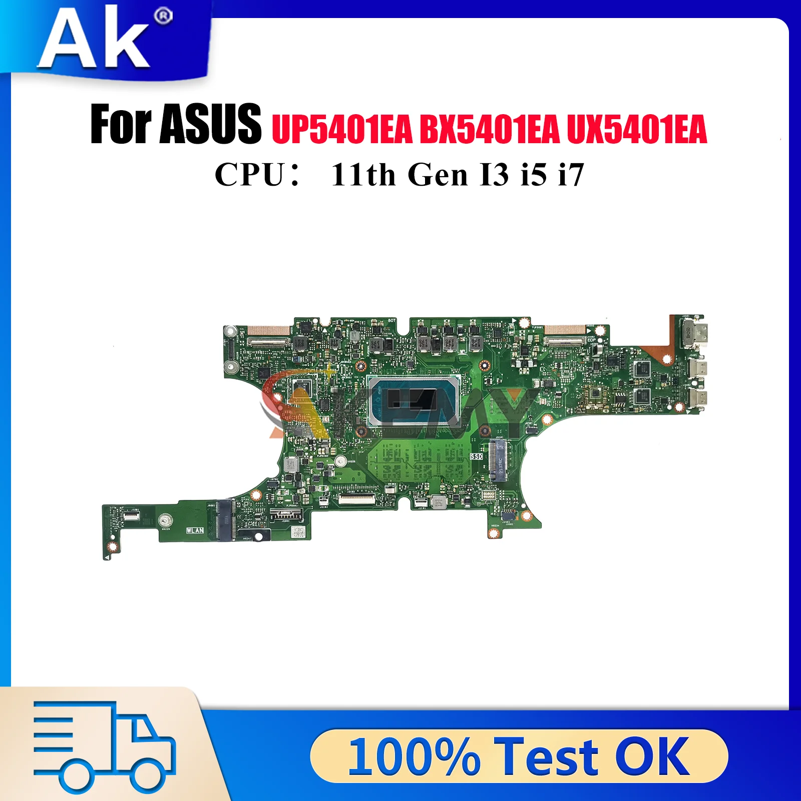 

UX5401EA Материнская плата для ноутбука ASUS ZenBook UX5401 RX5401EA UX540ZA UP5401EA BX5401EA Материнская плата для ноутбука с 11-го поколения I3 i5 i7