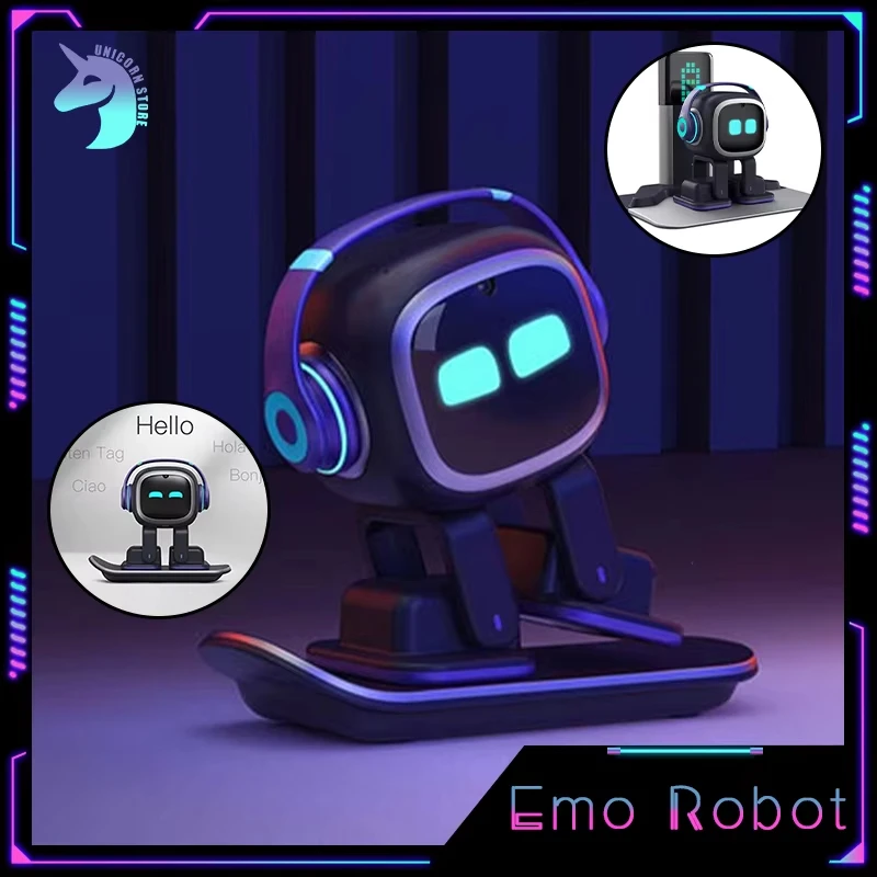 Emo Robot AI Emopet Intelligent Emotional Voice Interaction Robots With Accompanies Electronic Custom Pet Kids Christmas Gifts