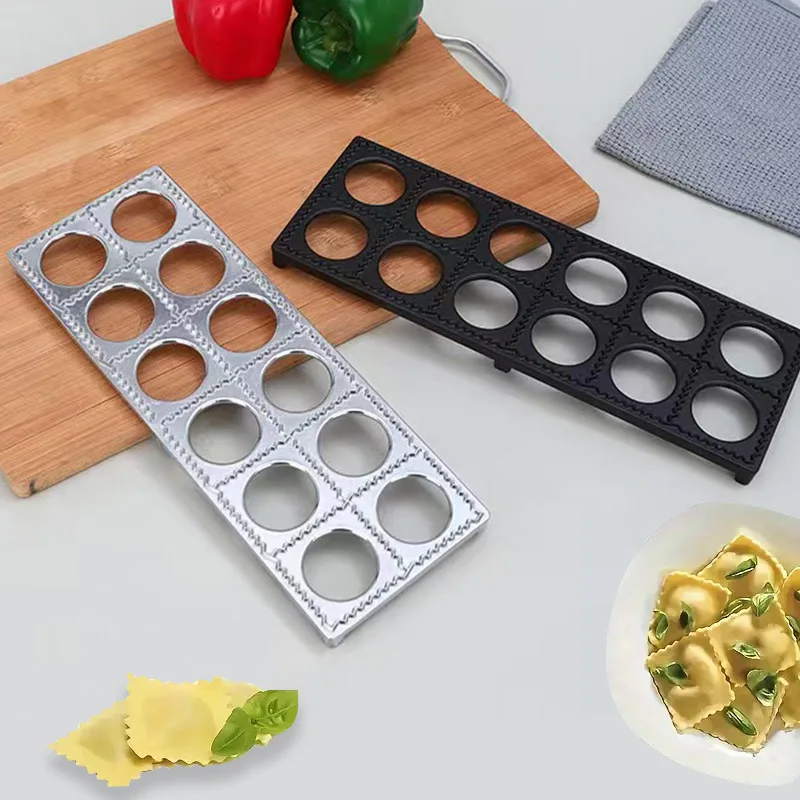 Kitchen Gadgets Tools 12/37 Holes Italy Ravioli Maker Wonton Mold Aluminum Alloy Pelmeni Meat Dumplings Maker Maker It Yourself