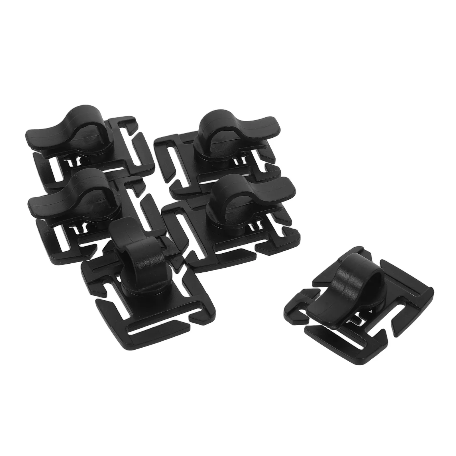 Hydration Pack Hose Clips 6 Pack Rotatable Drink Tube Holders Lightweight Secure Grip for Hiking Backpack