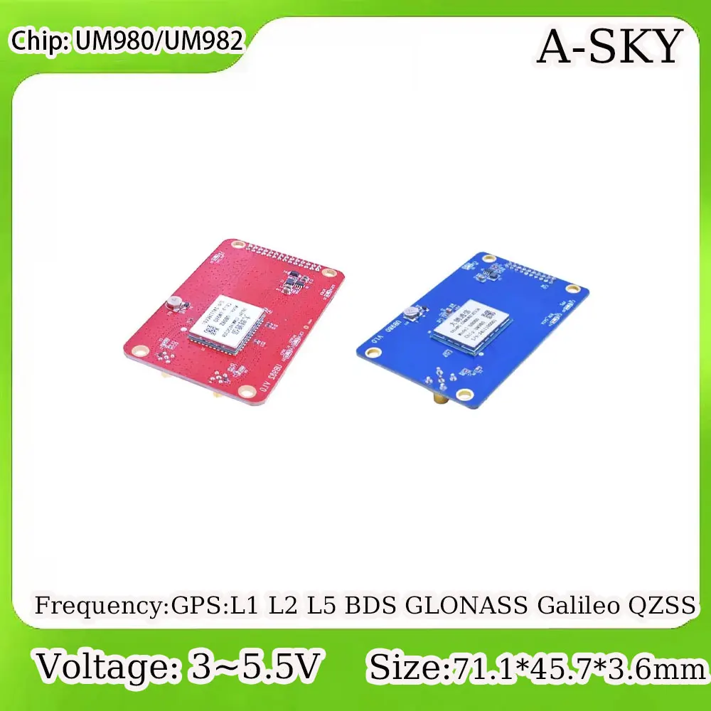 UM980/UM982 RTK Receiver Full Band GNSS Module for Drone Surveying UAV Mapping High Accuracy Positioning Board