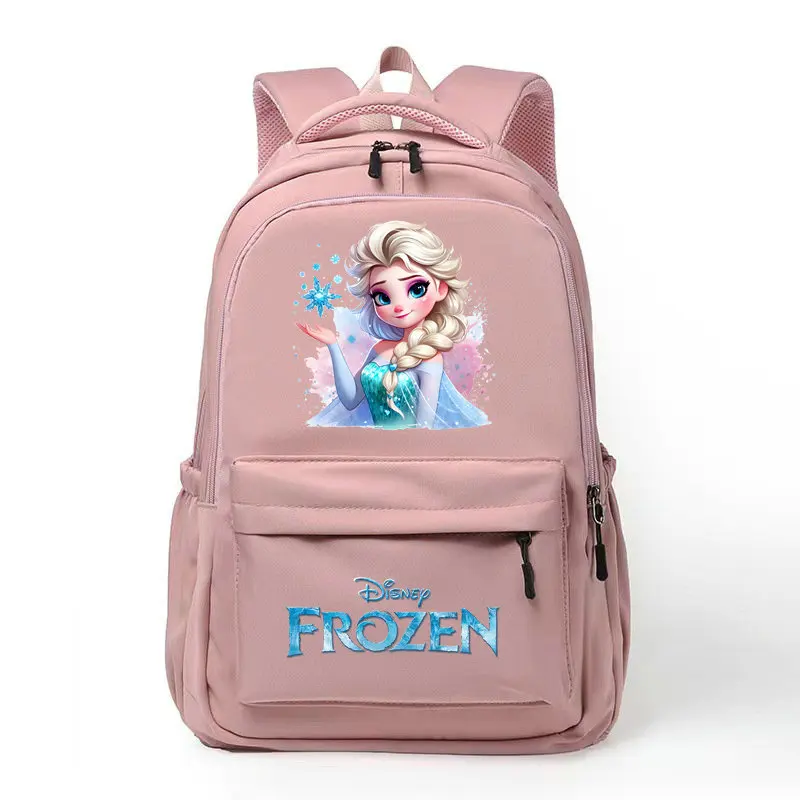 Frozen Student Backpacks School Bag Anime Anna Elsa Waterproof Women Backpack Travel Bag Schoolbag for Teenage Girls Bookbag