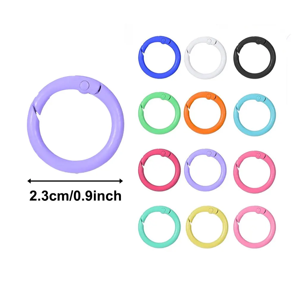 10/20/30 قطعة أبازيم زنبركية دائرية مزيج الألوان ، إكسسوارات ديكور ذاتية الصنع ، عيد الحب ، عيد الميلاد ، عيد الشكر ، هدايا الهالوين