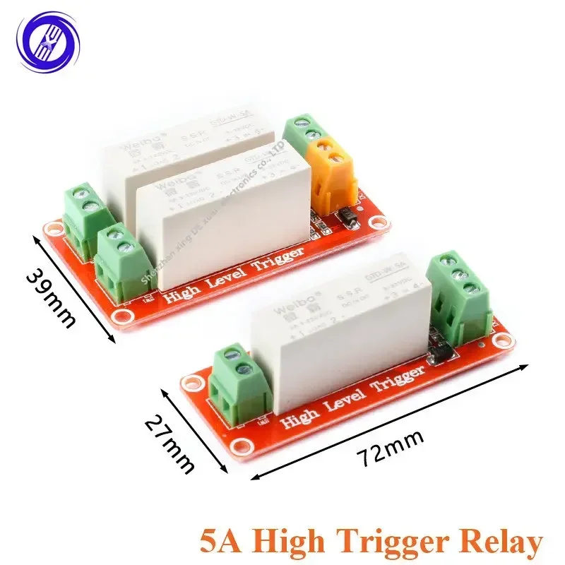 5A 1 2 Channel Rela… - image