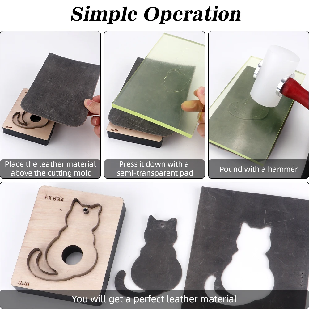 1pc Leather Handmade Stamping  - đánh giá và giá Leatherwork Templates