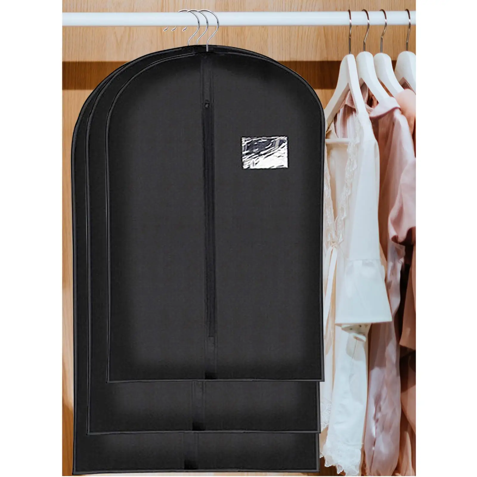 Premium Garment Cover for Suits and Skirts - Protective Storage Solution with Clear Viewing Window