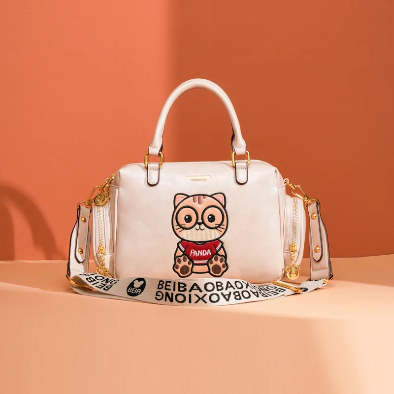 

Новинка 2024 года, сумка через плечо на одно плечо, модная женская сумка большой вместимости с героями мультфильмов, простая сумка Женская сумка