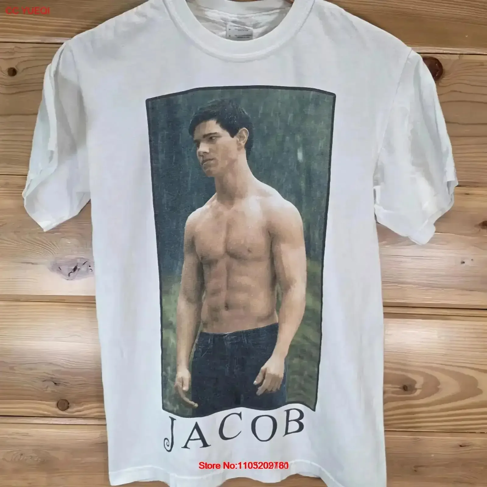 

Twilight New Moon Jacob T Shirtless Shirt Adult Small Movie Promo Stain Distress vintage Washed Breathable fashion Comfortable