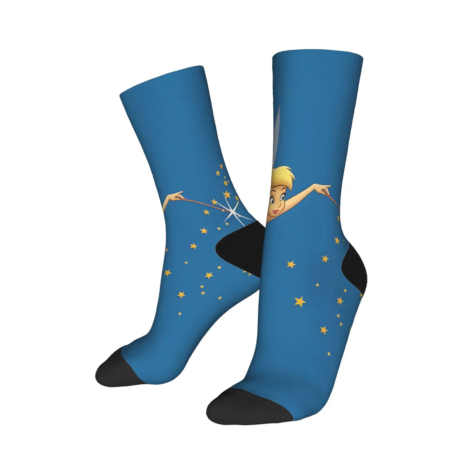 Tinker Anime Bells Socks  Printed Stockings Anti Slip Adults Men Socks Warm Soft Spring Gothic Outdoor Socks