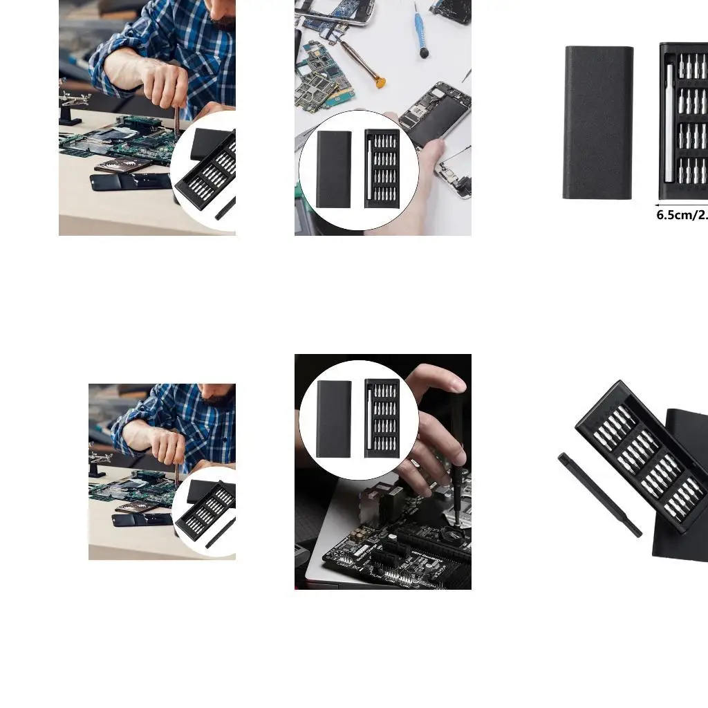 

652F Multipurpose Screwdriver 24Pieces for Electronics Phone and Home Appliances Repair Tools with Storage Box