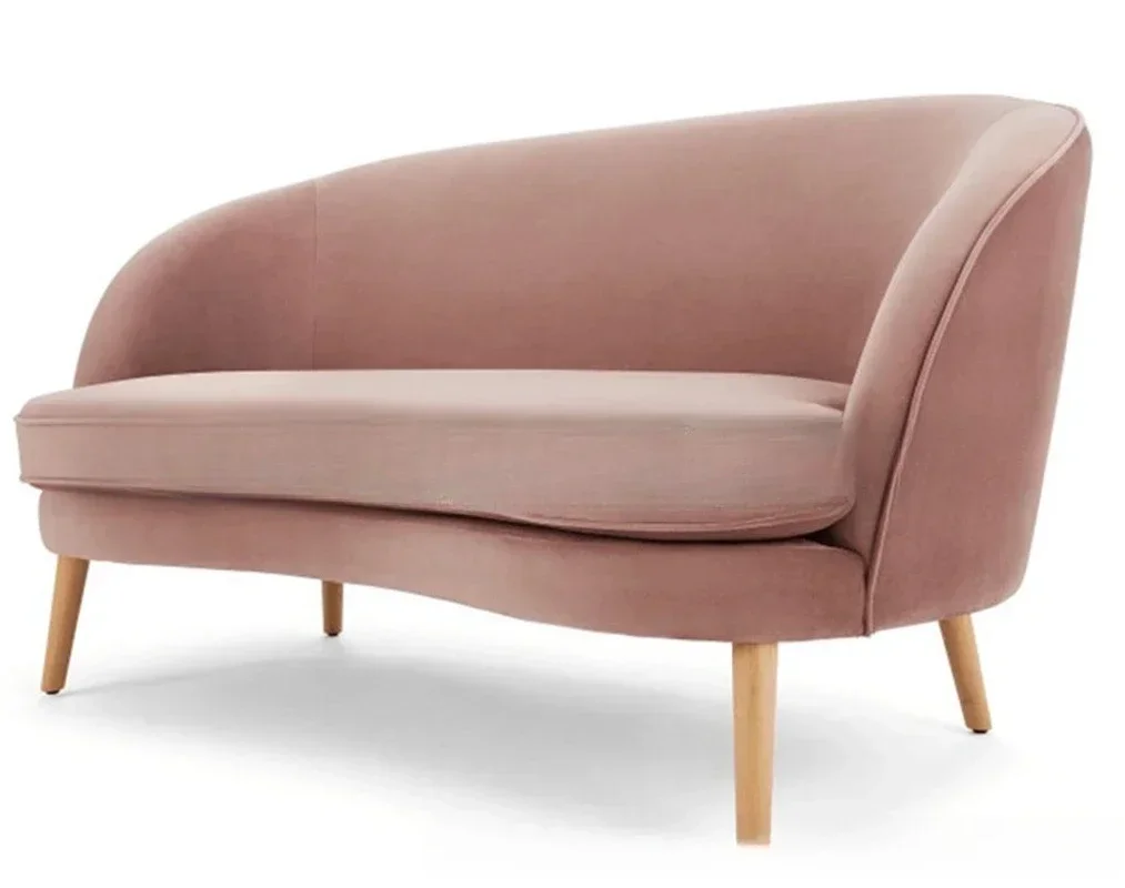 Simple modern fabric sofa furniture cafe studio leisure sofa 5