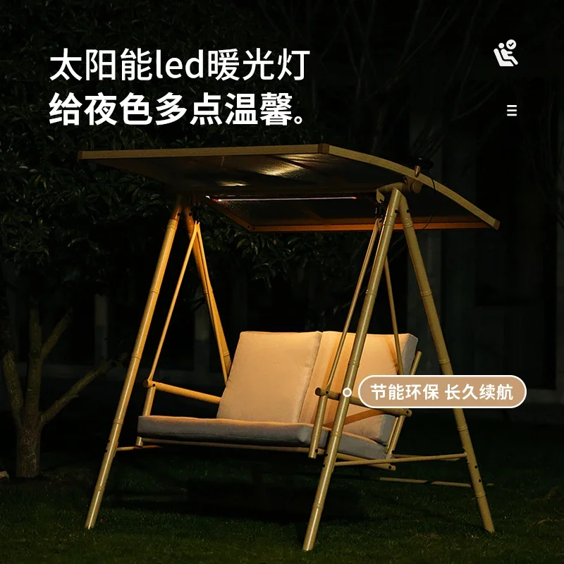 Outdoor courtyard rocking  swing casual double