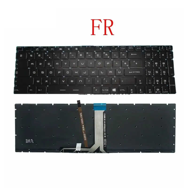 Teclado para ordenador portátil estadounidense para MSI MS-16J1