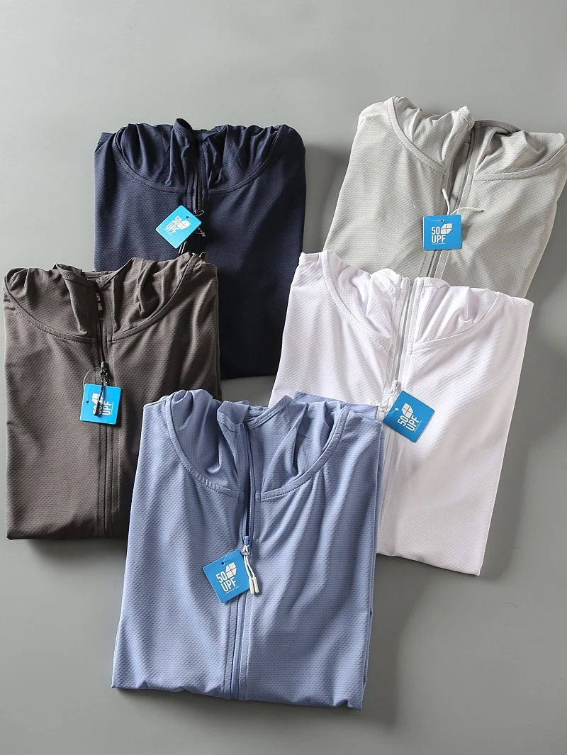 

Spring Summer New Outdoor Sports Casual Breathable Comfortable Men's Faionable Versatile Sun Protection Skin Outerwear Ja...