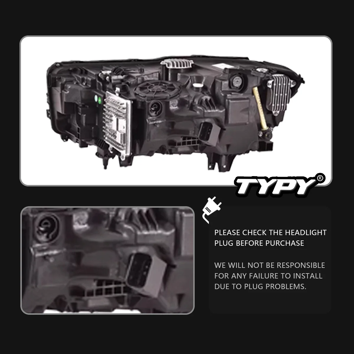 

Автомобильная фара TYPY для BMW 7 серии G12, обновление 2016-2019, модифицированная для нового DRL, динамический указатель поворота, светодиодная фара, автоаксессуары