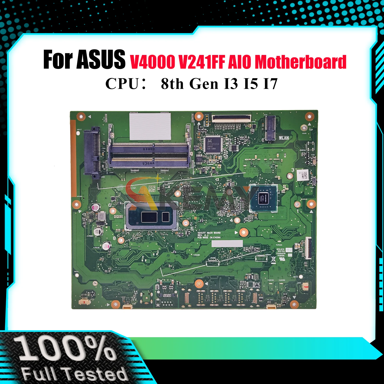 

V241FF Motherboard For ASUS Vivo AiO V241F V4000 V241FF Mainboard With I3 I5 I7 CPU 100% tests OK fast shipping High quality