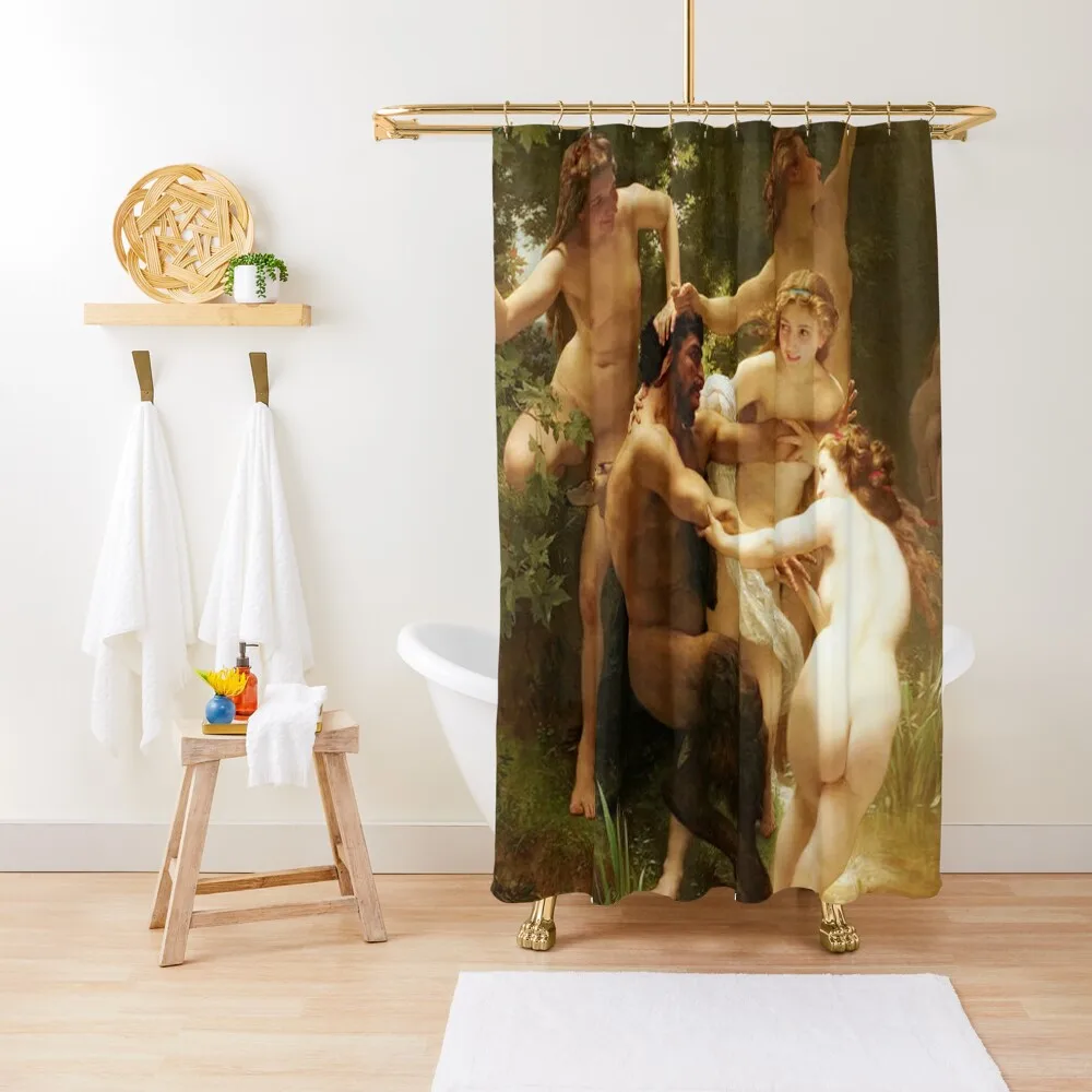 

Nymphs And Satyr By William Adolphe Bouguereau Shower Curtain Bathroom Box Bathroom Deco Curtain