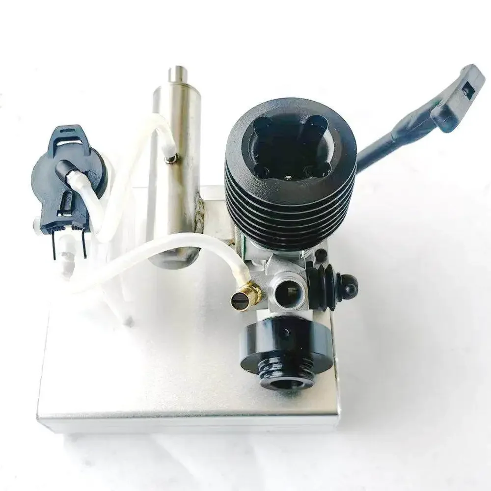 NF G15 class Micro Two Stroke Methanol Engine Pull Start Single Needle Valve DIY Methanol Finished Engine Model