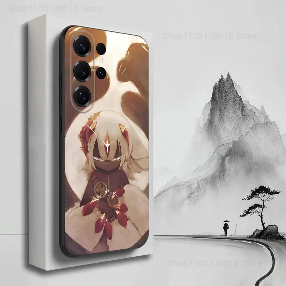 M-MADE IN A-ABYSS F-Faputa Phone Case For Samsung S25,S24,S23,S22,S21,S20,S10,S9,Ultra,Plus,Lite,FE,Soft Silicone Black Cover