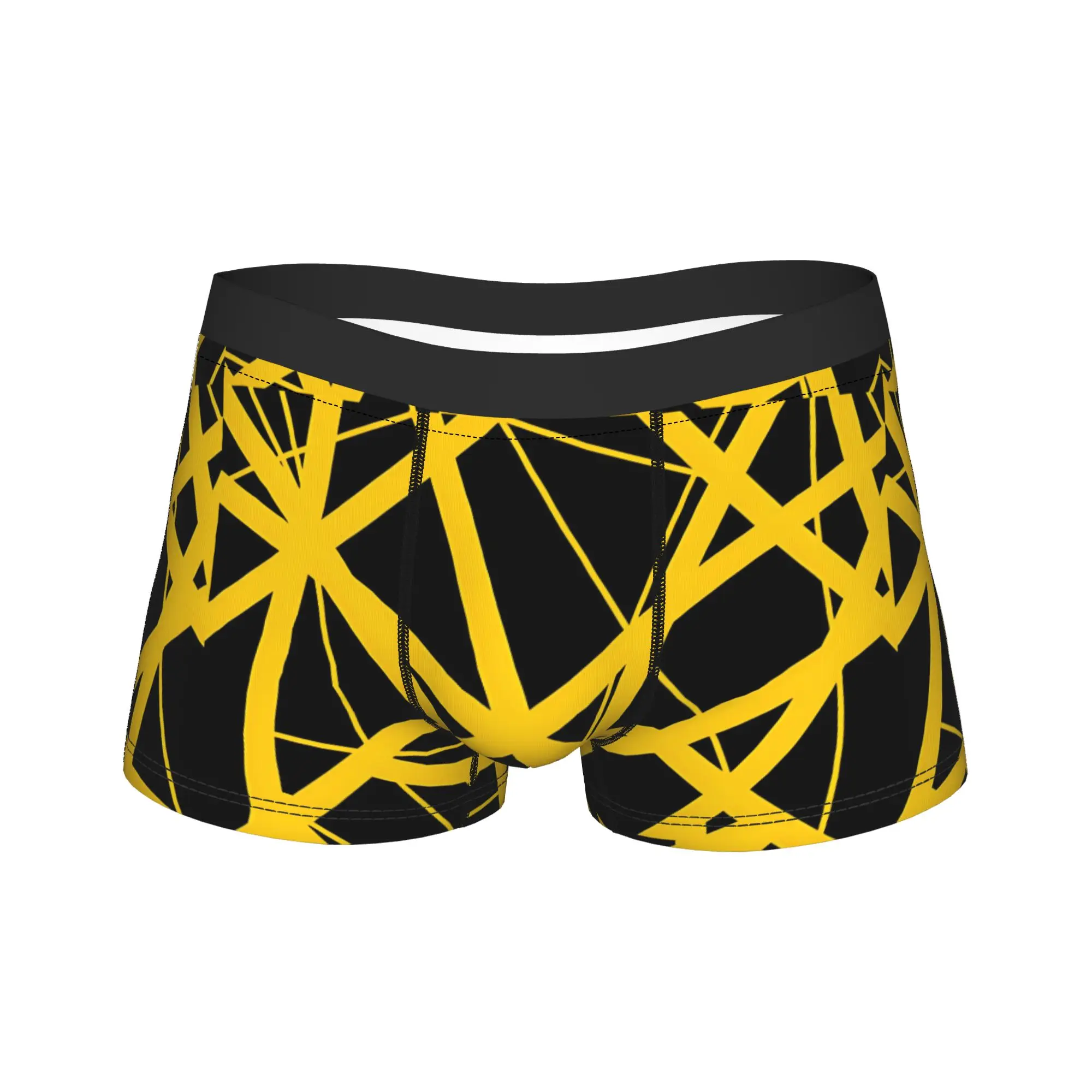 

Нижнее белье EVH Yellow Bumblebee, сексуальные мягкие трусы с принтом, шорты-брифы для мужчин, 3D-мешочек, большие размеры, модель Trunk