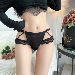 Mutandine da donna Sexy biancheria intima da donna in pizzo mutandine erotiche Hot Lingerie trasparente prospettiva perizoma ricamato perizoma femminile