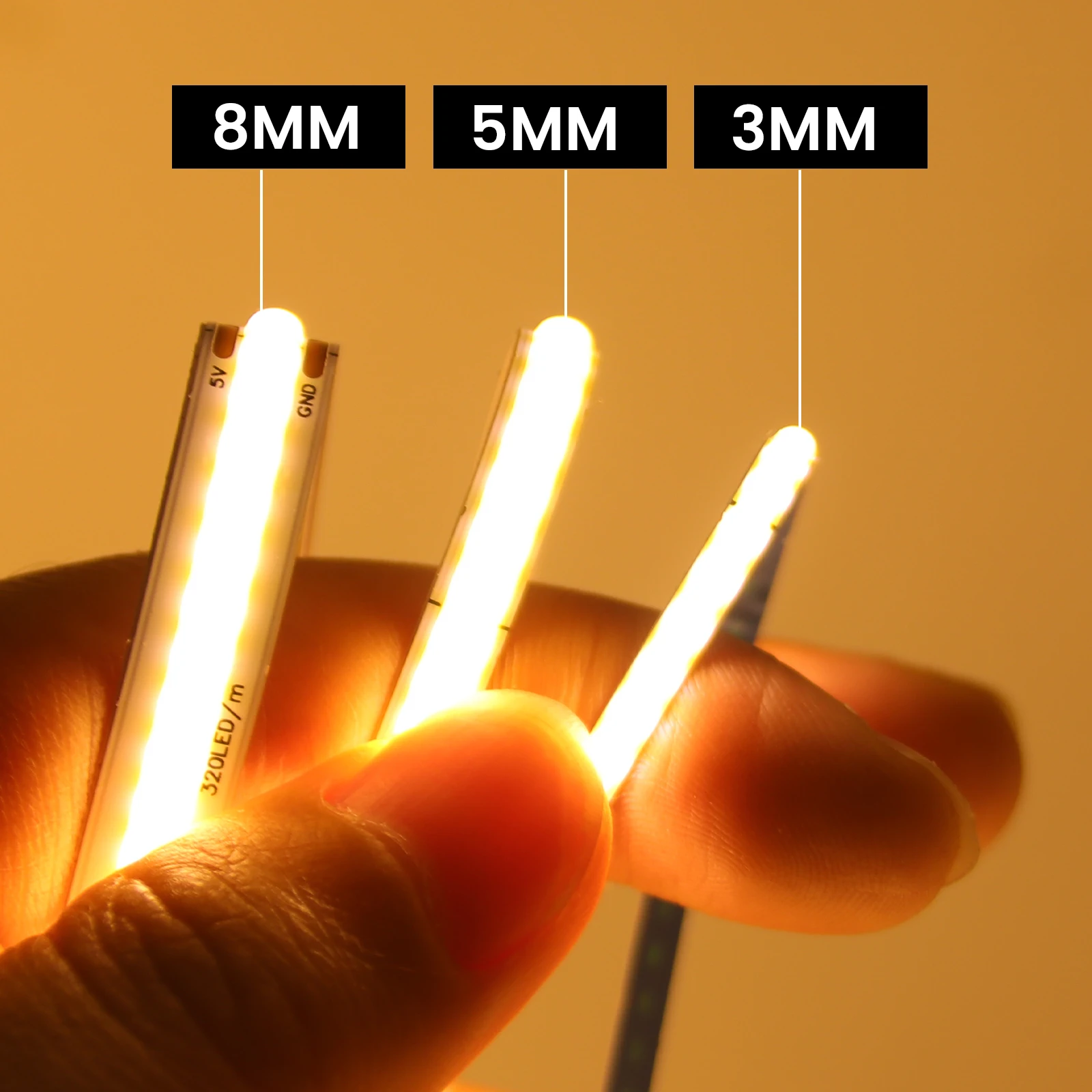 5V Dimmerable COB LED Strip Li - Home Cinema Led ulasan dan harga