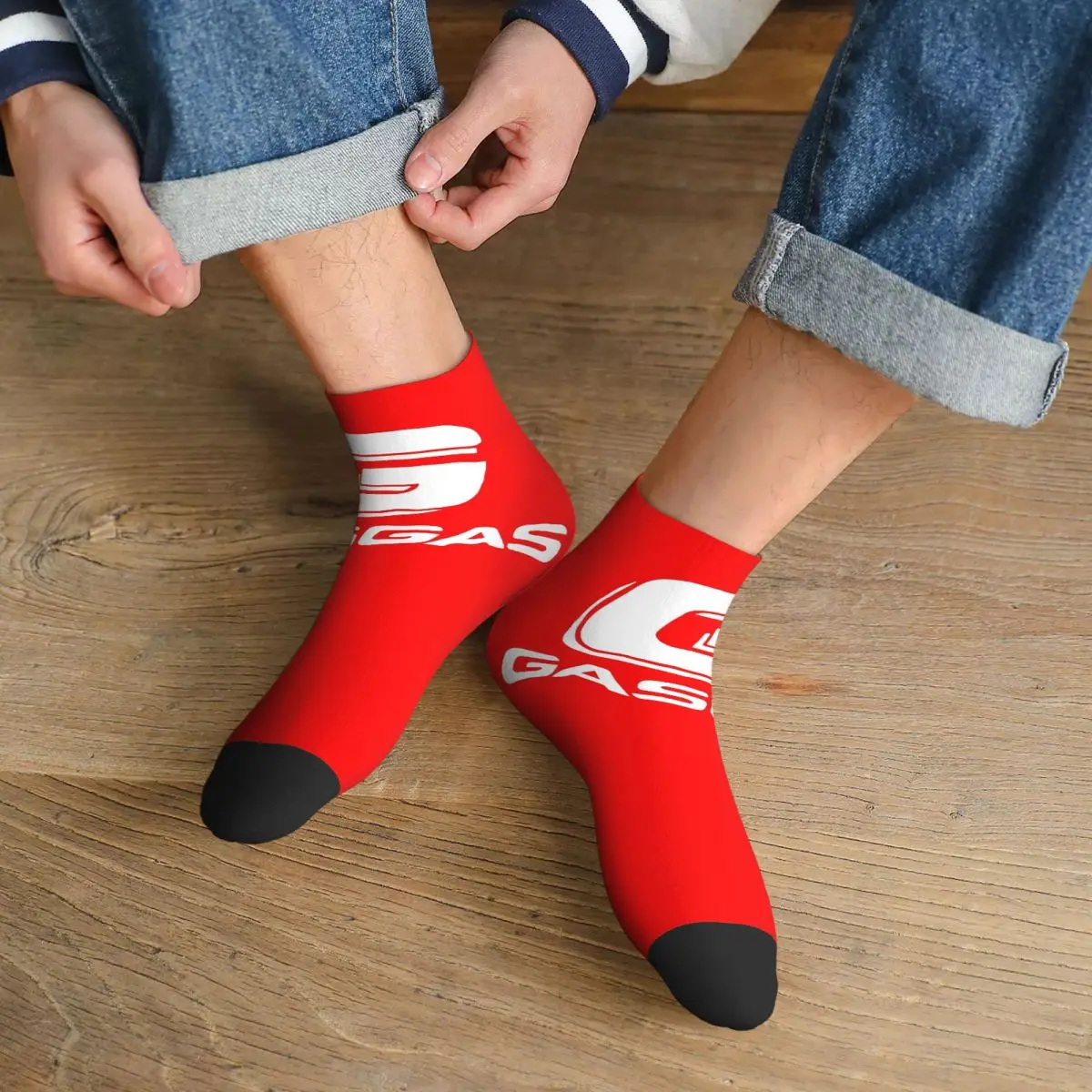 

Мотоциклетные носки Gasgas, супер мягкие чулки в стиле Харадзюку, всесезонные носки, аксессуары для подарков унисекс