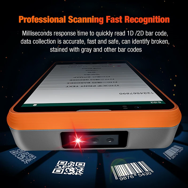 Android 12 PDA Robuster PDA-Barcode-Scanner 6 Zoll 3 GRAM 32 GROM Zebra 2D-Scanner Wifi Bluetooth NFC Datumsammler WMS PDA