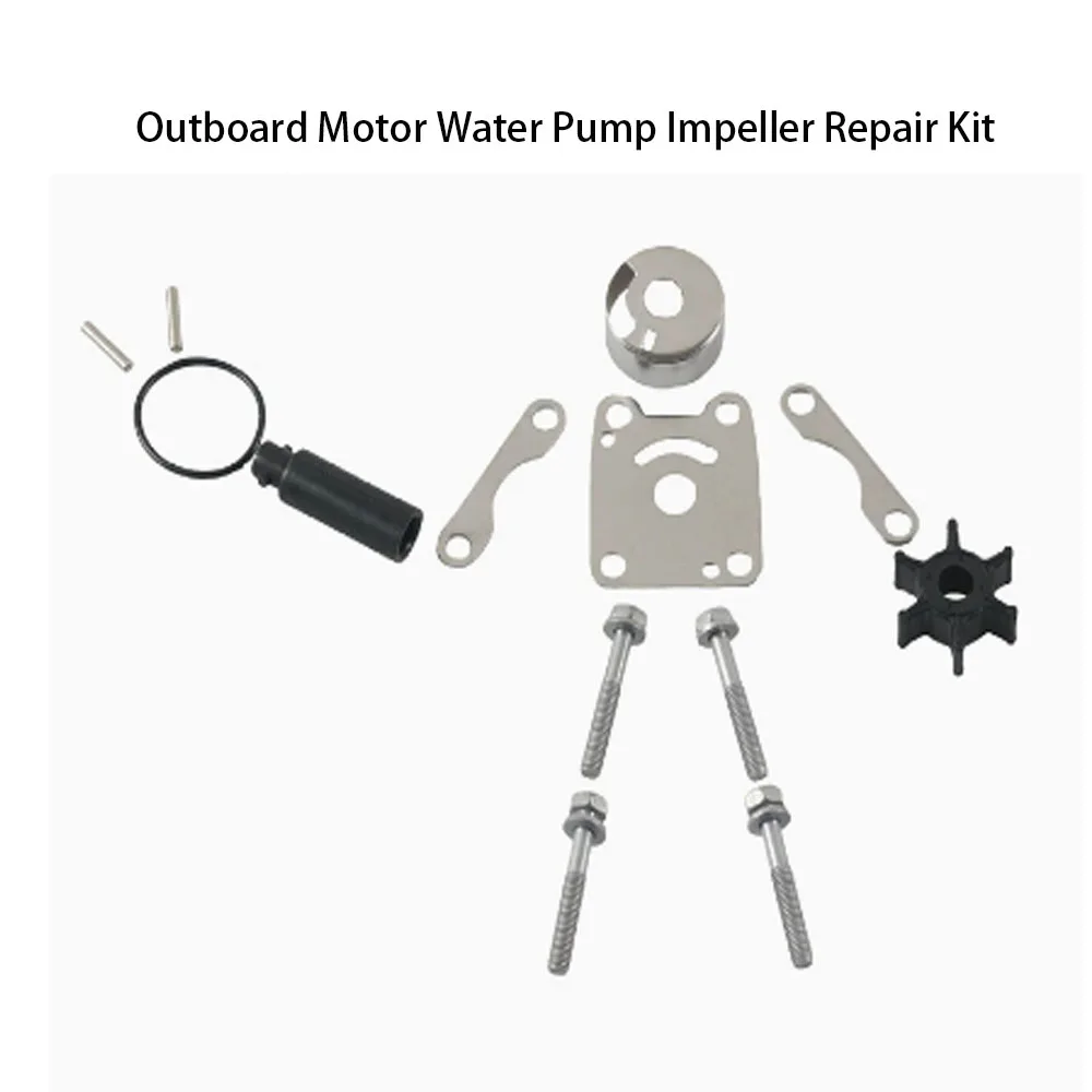 

6L5-W0078-00 Outboard Motor Water Pump Impeller Repair Kit Brand New Metal & Rubber Replacement Parts Perfect Fit for Yam-aha 3H