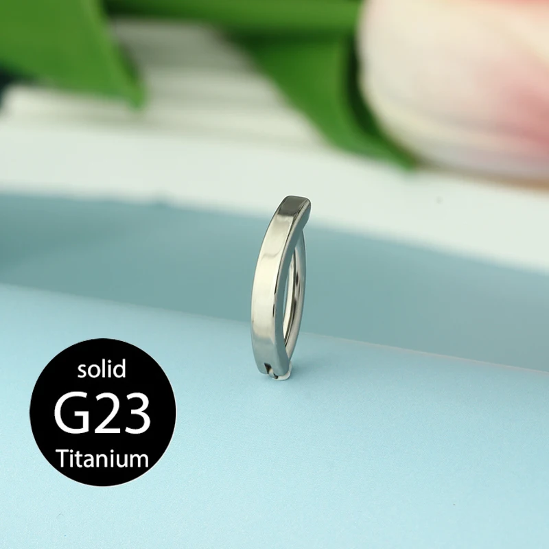 1PC 14G Implantaat Grade G23 Titanium Navelpiercing Clicker Rvs Messing Navel Piercing Sieraden Buikpiercings