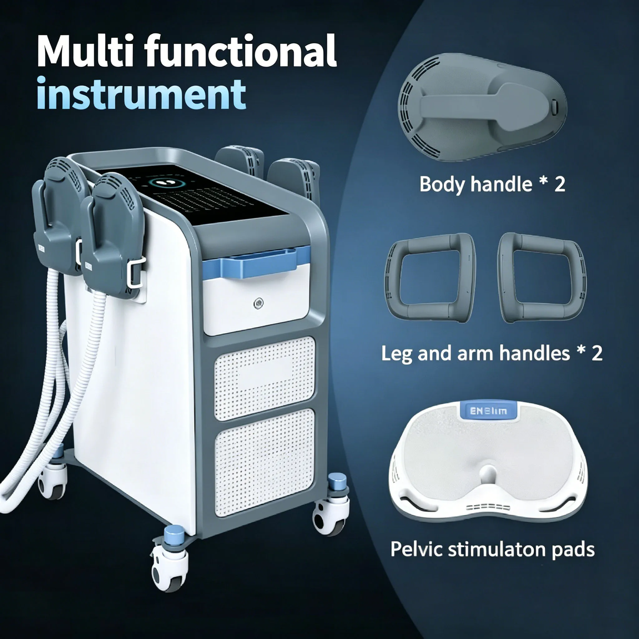 Magnetic Multifunctional Instrument for Muscle Training, body Shaping, and Slimming, convenient, efficient, and Fast Multifuncti