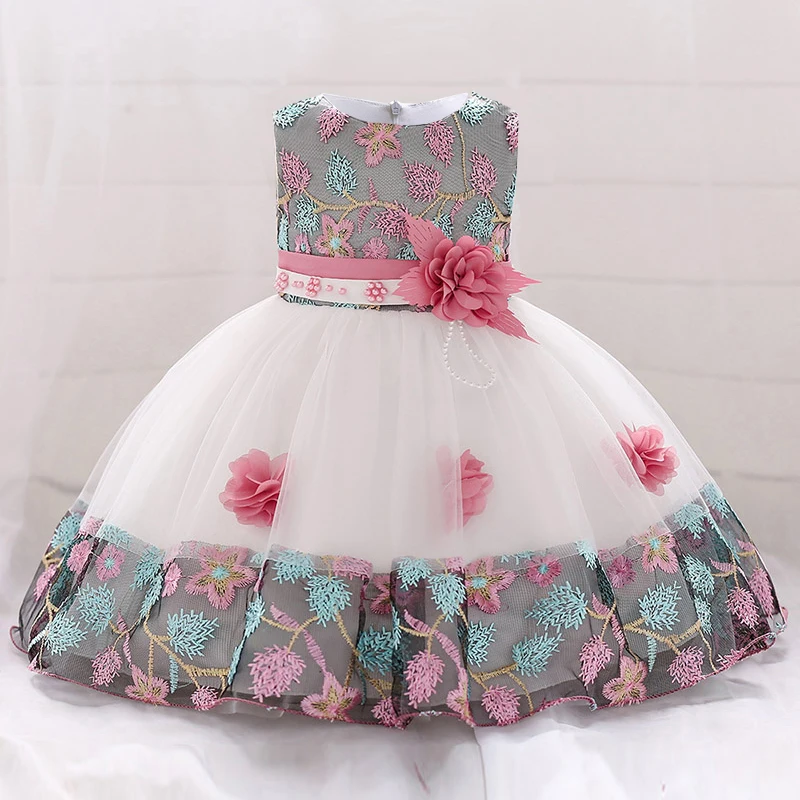 Baby Girl Dress 1 Year Birthday 3 6 9 12 18 24 Months Toddler Kids Clothes Lace Christening Gown Princess Infant Party Costume