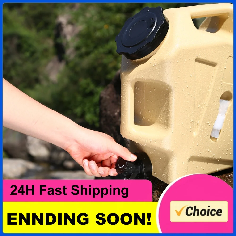 12L Emergency Water Can No Leakage Water Storage Container Large Capacity Outdoor Hiking Accessories