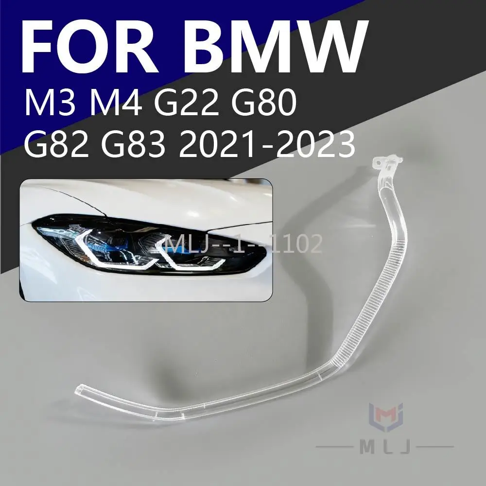 

FOR 2021-2023 BMW M3 M4 G22 G80 G82 G83 White DRL LED module Angel Eyes Headlight Car DRL Light guide plate Light guide tube