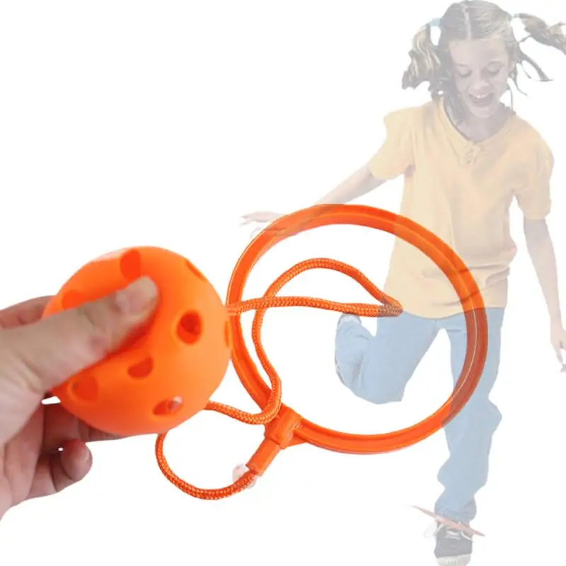 كرة تخطي الكاحل للأطفال بألوان متنوعة دوارة ناعمة ذات ساق واحدة سوينغ حلقة القفز التنسيق اللياقة البدنية كرة رياضية خارج