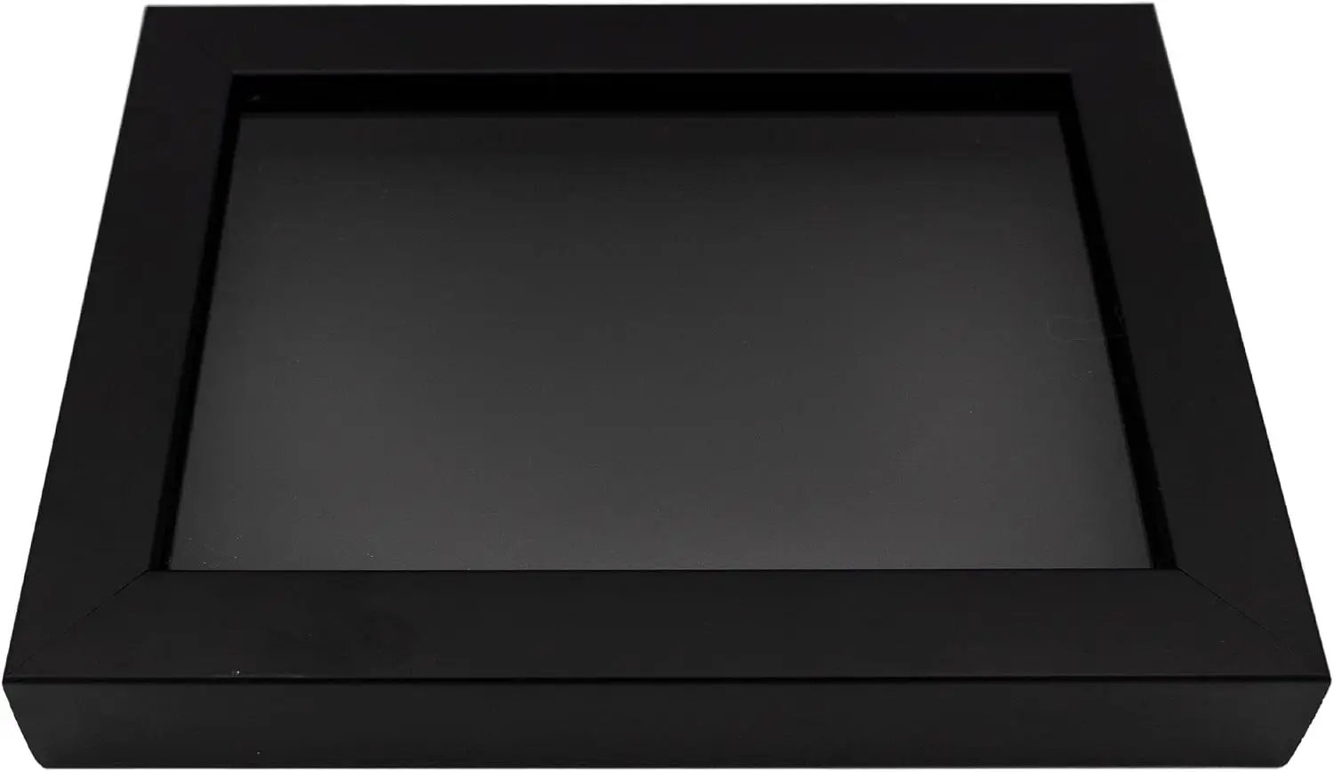 Black 20x24 Wood Shadow Box Display Frame with Black Acid-Free Backing UV Acrylic & Hanging Hardware - with 3/4