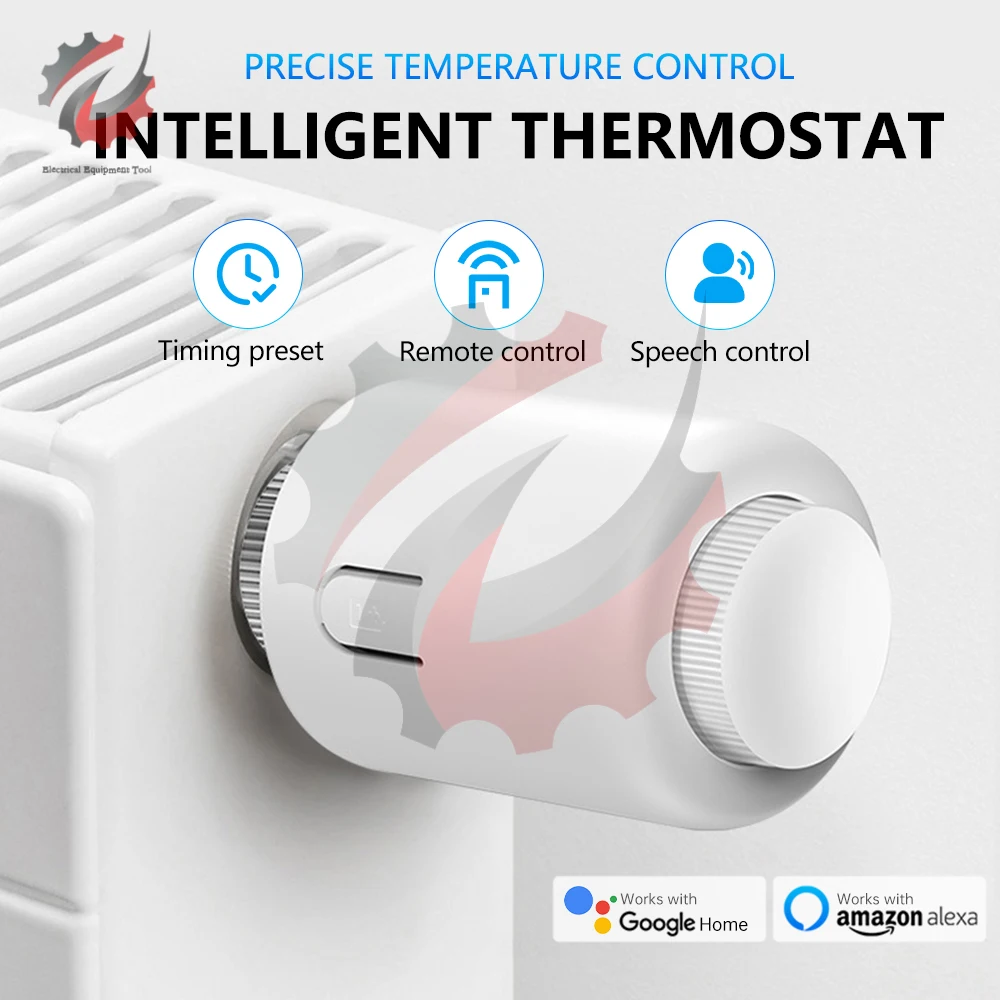 Tuya Zigbee Smart Radiator Valve Thermostatic Radiator Home Temperature Controller Support Alexa Google Home Voice Control