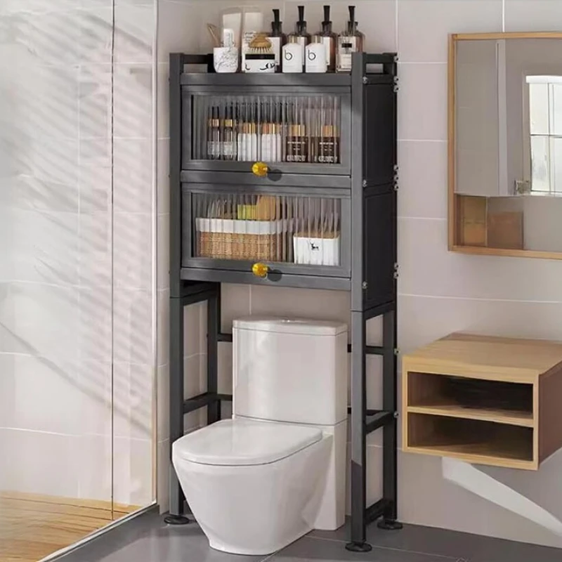 

Multifunctional Shelf Home Bathroom Smart Toilet Above Shelf Multi-layer Balcony Void Shelf