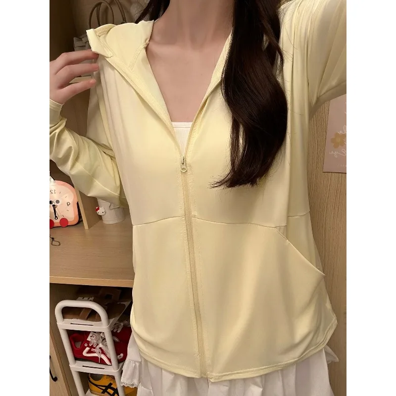 

Летнее женское пальто с капюшоном, легкая защита от солнца, UPF 50+, свободная посадка, дышащая