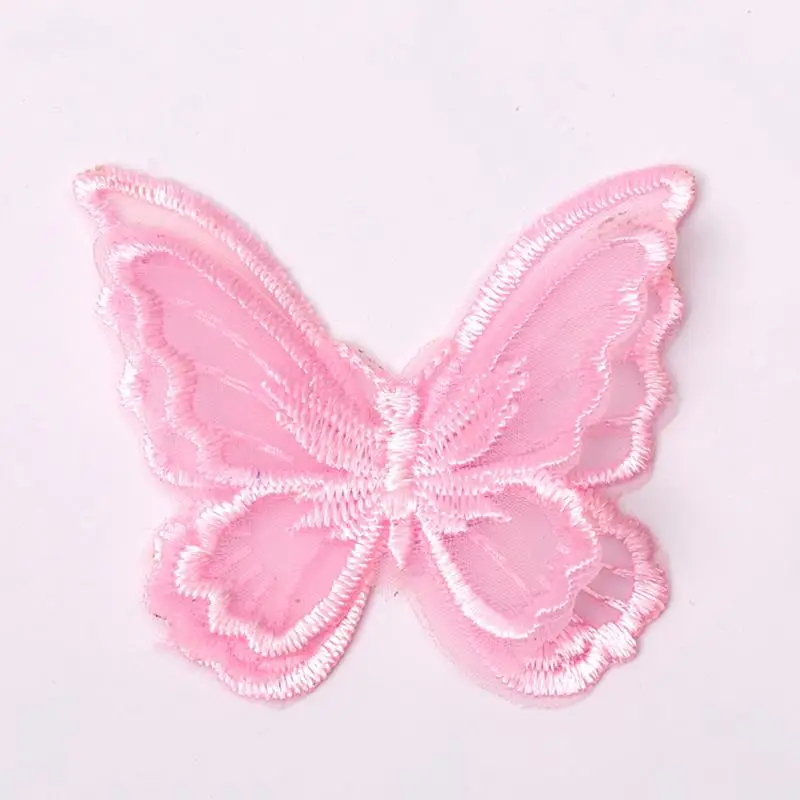 10pcs Butterfly Patches 3D Lace Fabric Embroidery Headwear DIY Clothing Sewing Supplies Decorate Accessories