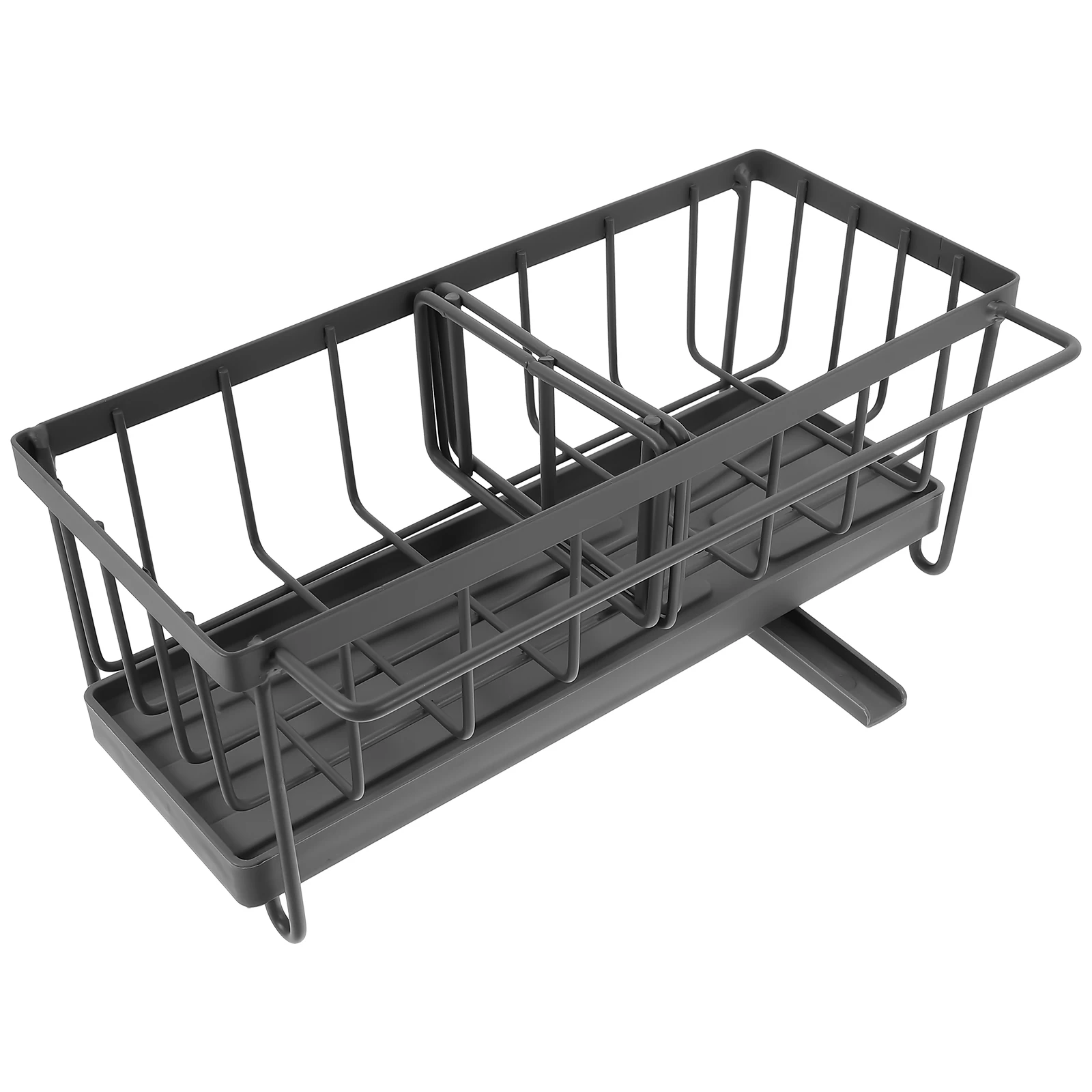

Stainless Steel Holder Soap Drainer Kitchen Soap Storage Holder Sink Rack Storage 201 Black Sponge Dishcloth ganizer