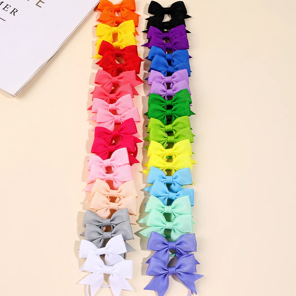 Nministériels ds de Cheveux Solides pour Fille, Petits artificiel astiques pour Tout-petits, Nministériels ds pour Bébés, Porte-Queue de Cheval, 40 Pièces