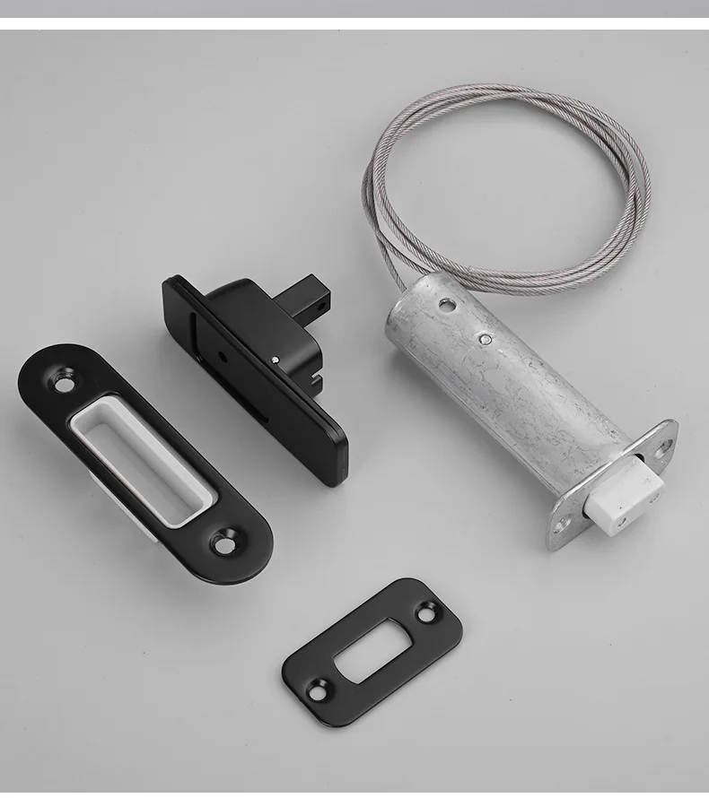 Invisible Magnetic Latch Wooden Door Entry Door Hidden Latch Double Door Mute Automatic Deadbolt