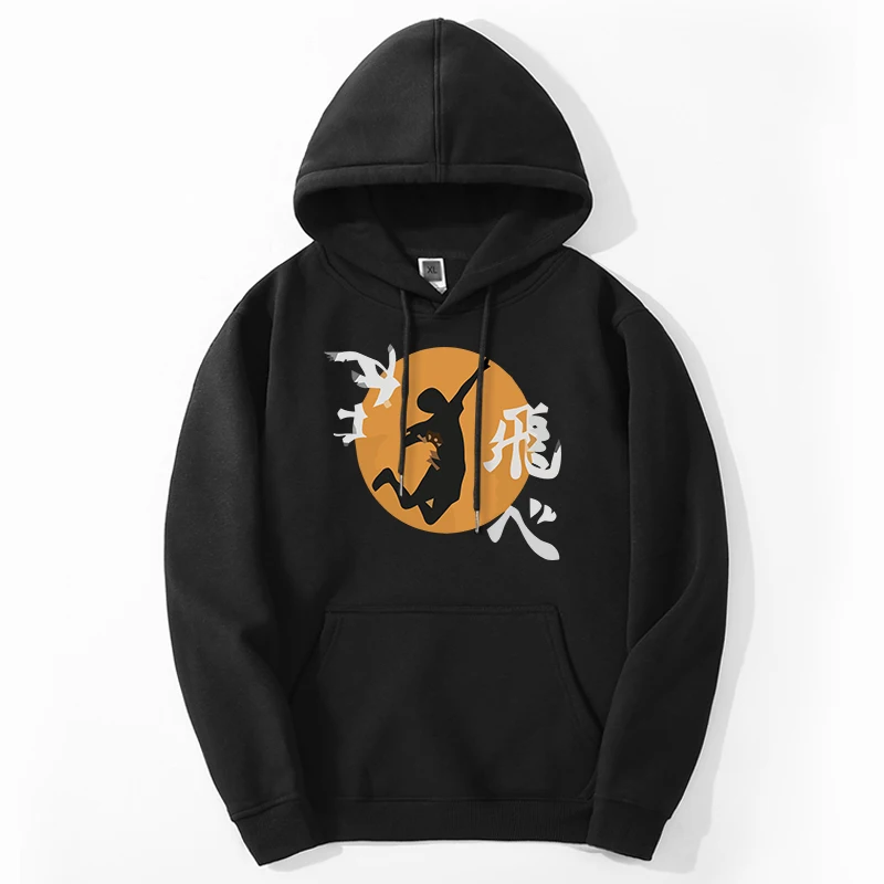 

Haikyuu Japan Anime Sweatshirts Hoodie For Men Women Fly High Graphic Hoody Loose Casual Hip Hop Tracksuit Hoody Moletom Anime