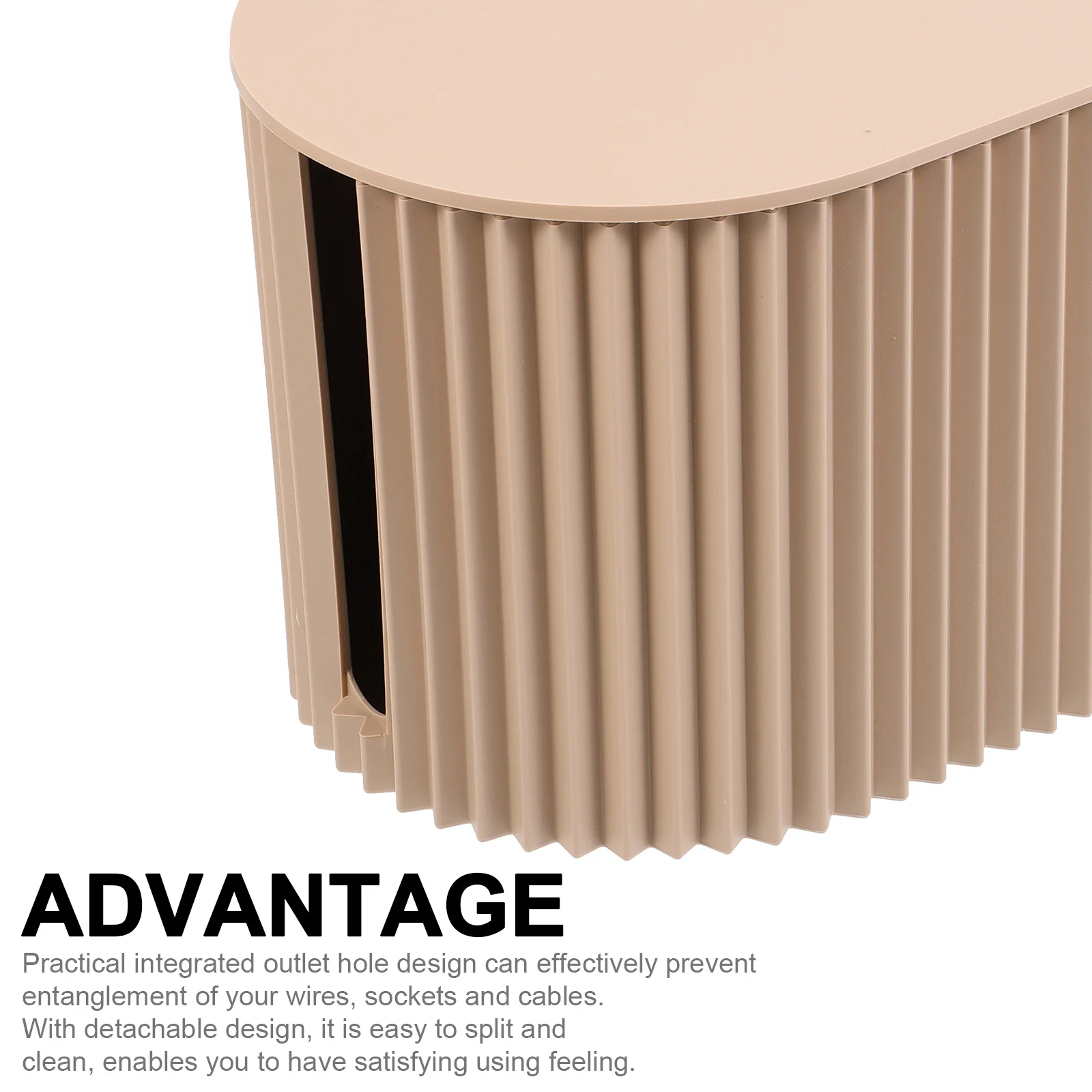 

Desktop Cable Organizer Box Large Capacity Cable Storage Case Detachable Heat Dissipation Socket Storage Box for Office Home